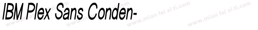 IBM Plex Sans Conden字体转换